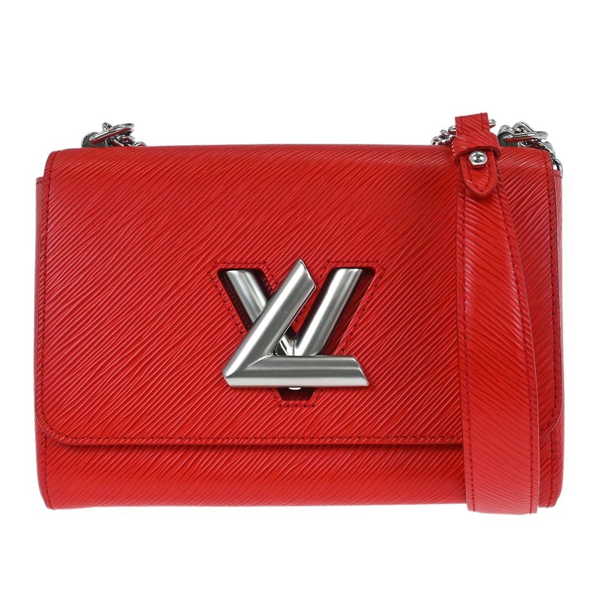 Louis Vuitton Twist Handbag Epi Leather Red Leather Shoulder Bag