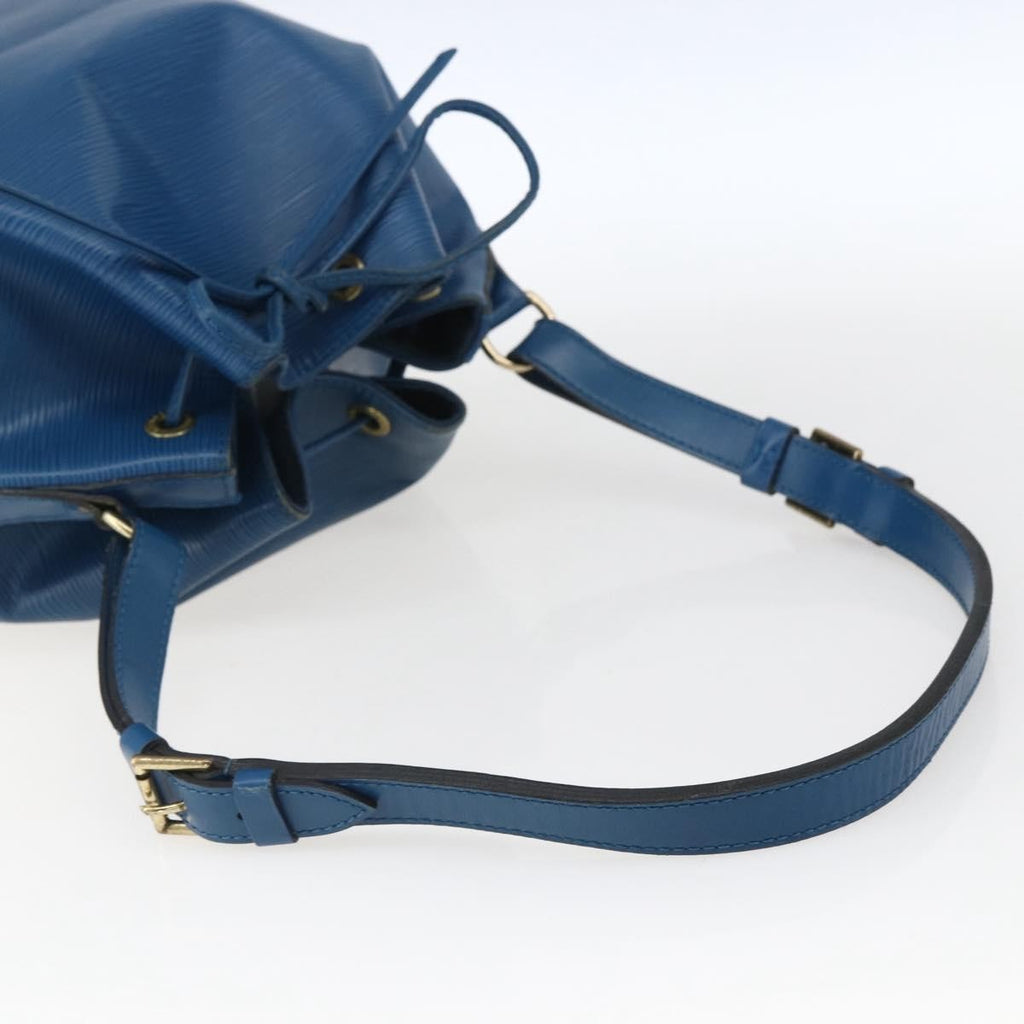 Louis Vuitton Noe Handbag Epi Leather Blue Leather Shoulder Bag