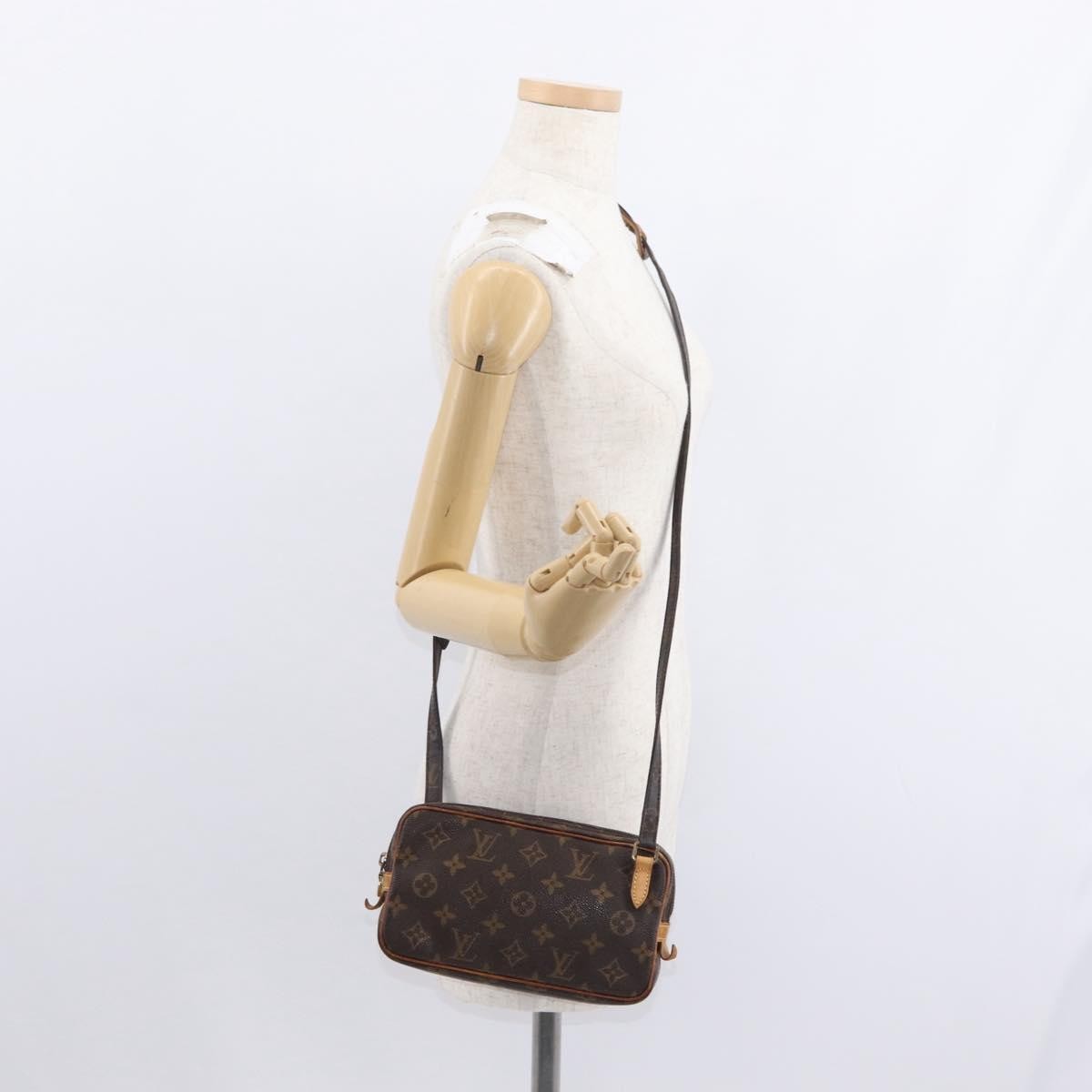 Louis Vuitton Pochette Marly Bandouliere Bag Monogram Canvas Brown Canvas Shoulder Bag
