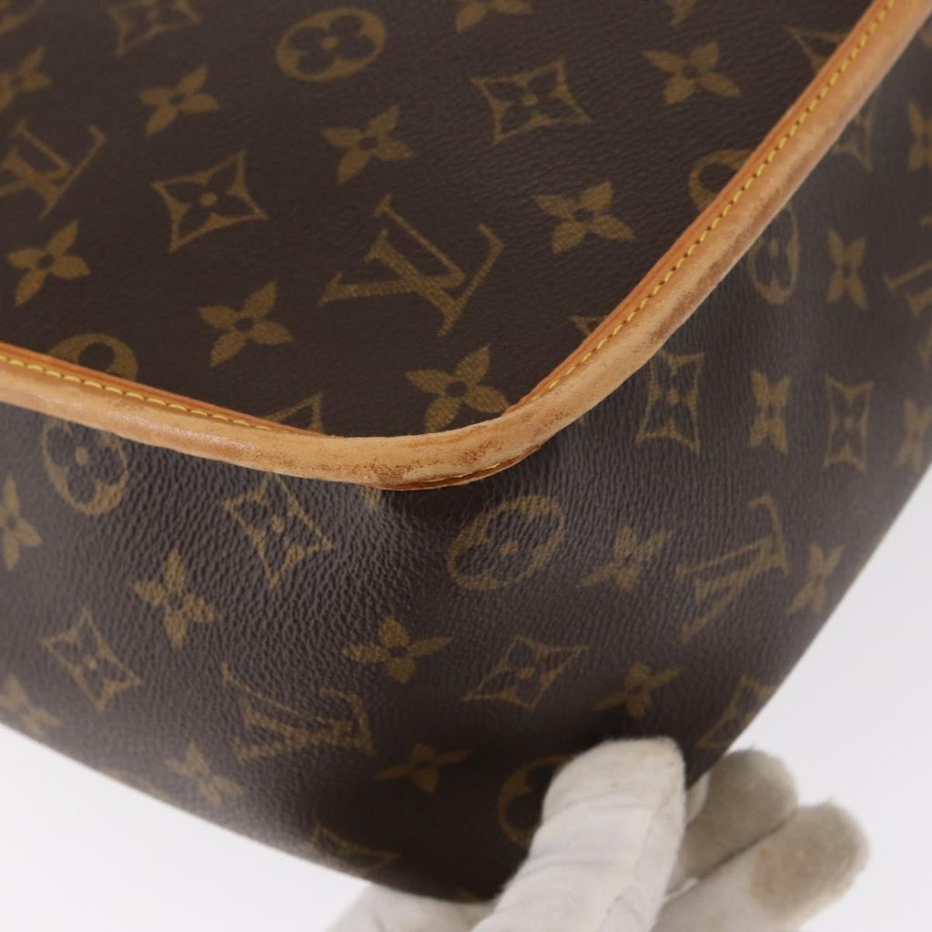 Louis Vuitton Sac Gibeciere Messenger Bag Monogram Canvas Brown Canvas Shoulder Bag