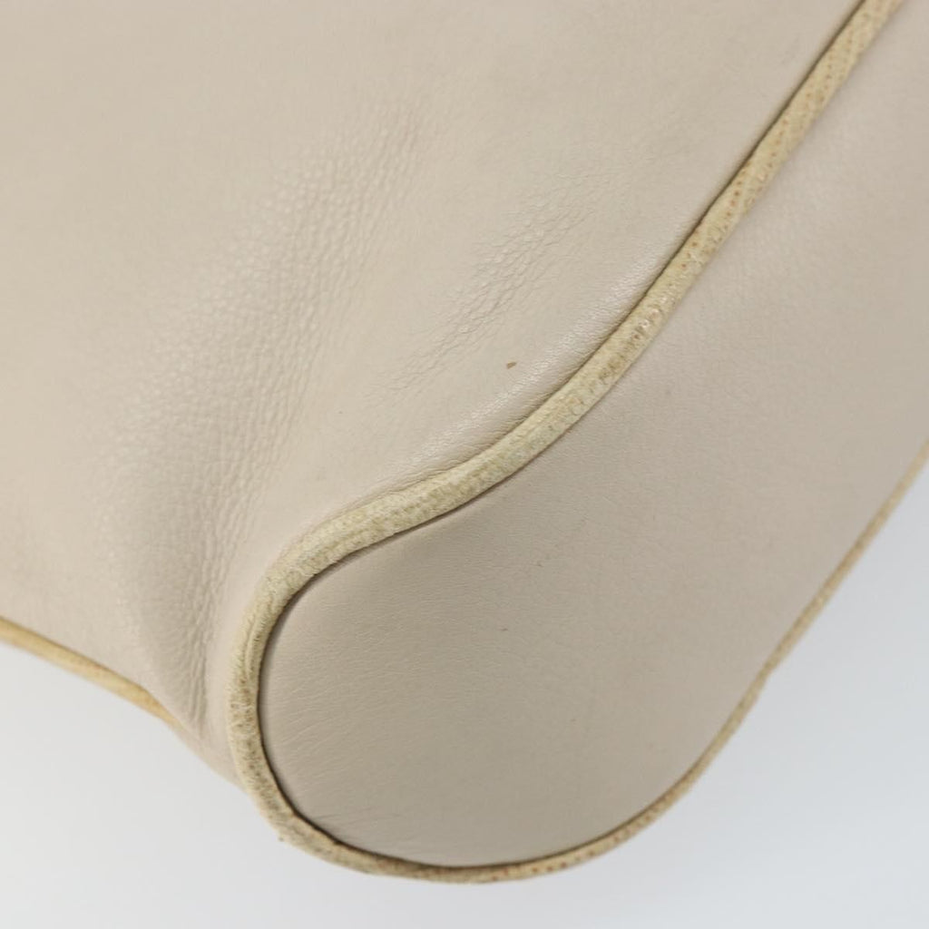 Celine Vintage Shoulder Bag Leather Beige Leather Shoulder Bag Bag