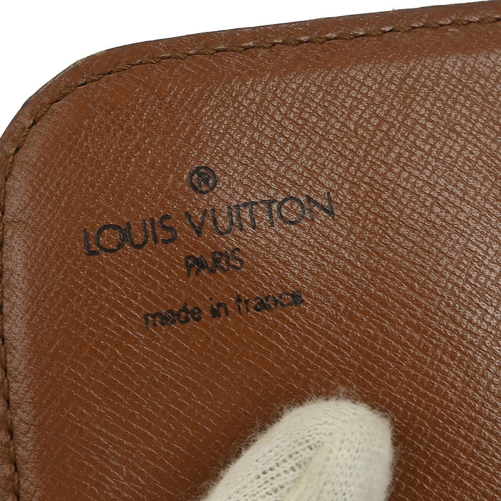 Louis Vuitton Cartouchiere Handbag Monogram Canvas Brown Canvas Shoulder Bag