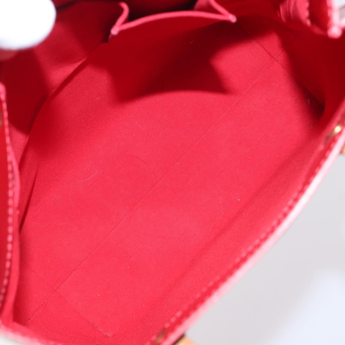 Louis Vuitton Reade Handbag Monogram Vernis Red Patent_Leather Handbag