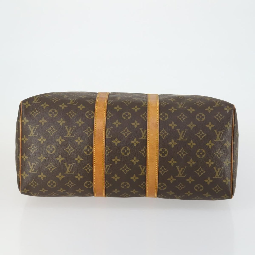 Louis Vuitton Keepall Bag Monogram Canvas Brown Canvas Travel Bag
