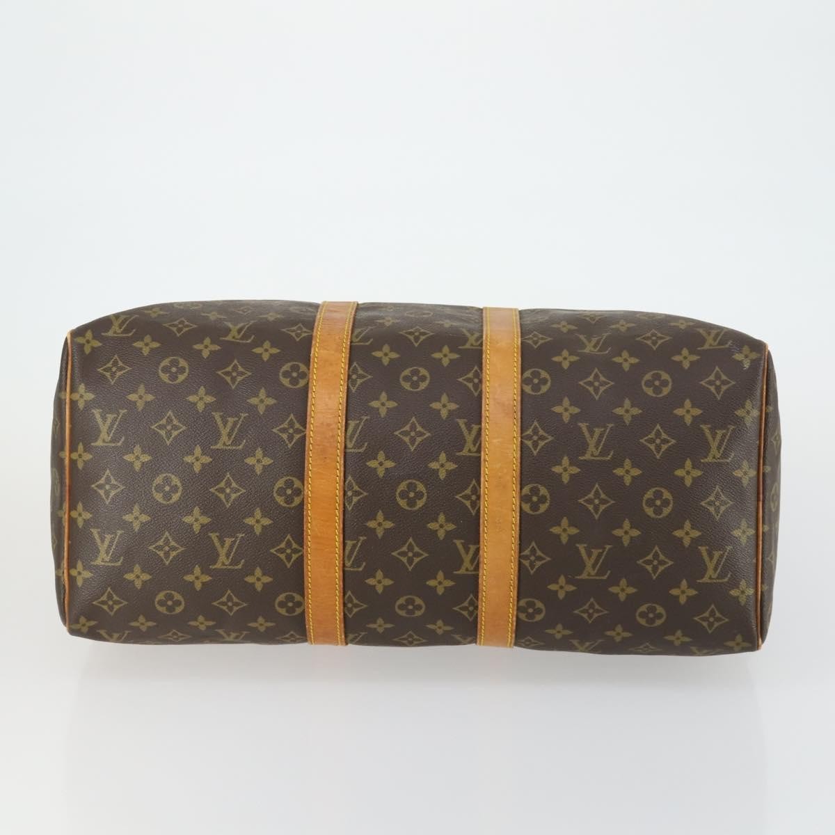 Louis Vuitton Keepall Bag Monogram Canvas Brown Canvas Travel Bag