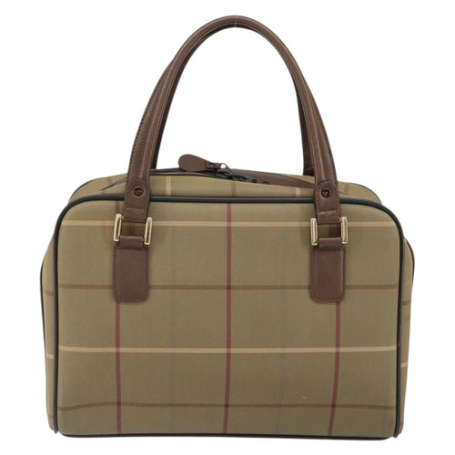 Burberry Nova Check Handbag Nova Check Canvas Brown Canvas Handbag