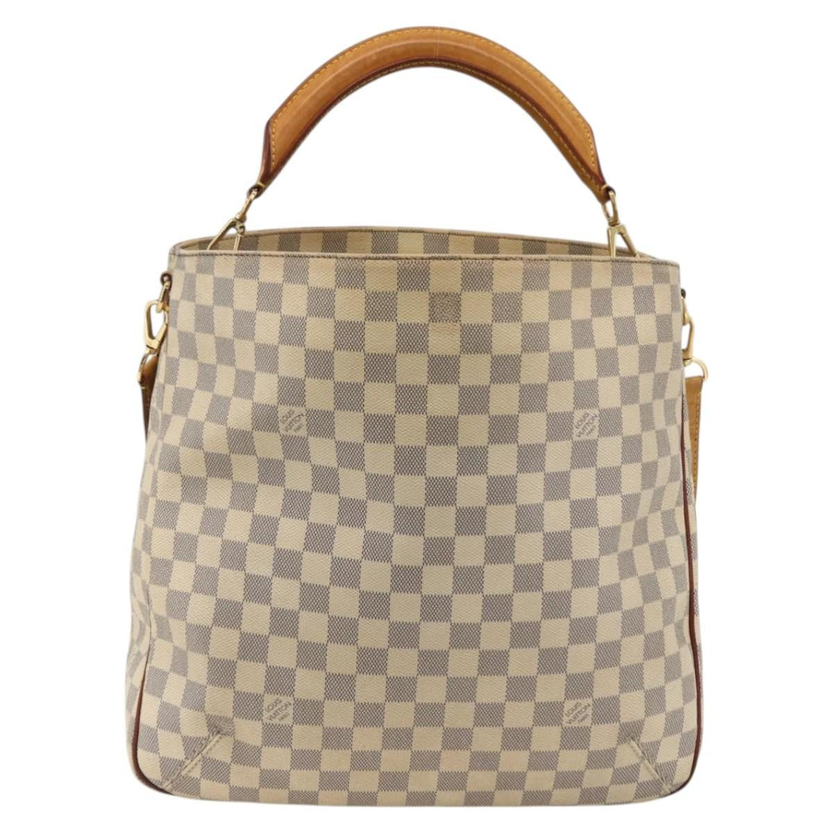 Louis Vuitton Soffi Handbag Damier Beige Canvas Handbag
