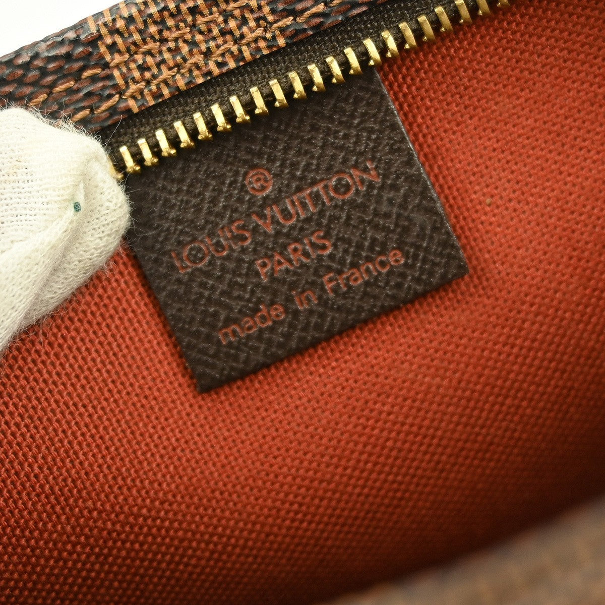 Louis Vuitton Trousse Make Up Bag Damier Canvas Brown Canvas Clutche & Pouche Bag