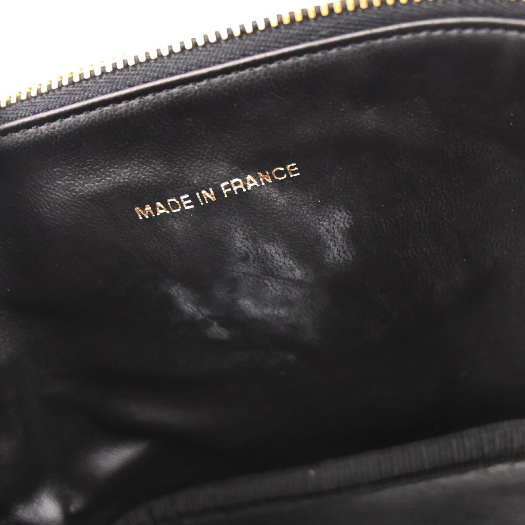 Chanel Vintage Timeless Cosmetic Case Caviar Black Leather Clutche & Pouche Bag