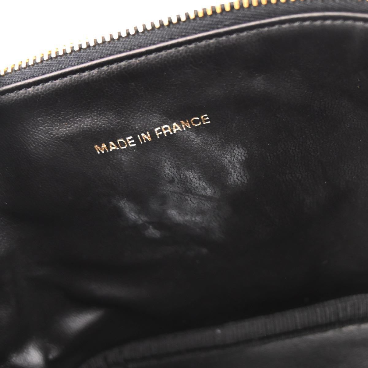 Chanel Vintage Timeless Cosmetic Case Caviar Black Leather Clutche & Pouche Bag