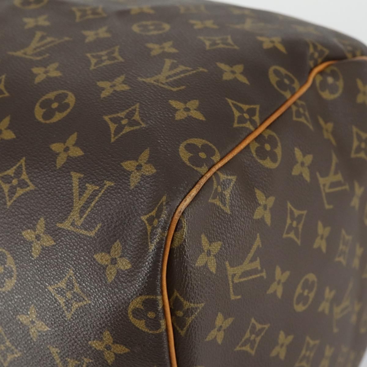 Louis Vuitton Keepall Bag Monogram Canvas Brown Canvas Travel Bag