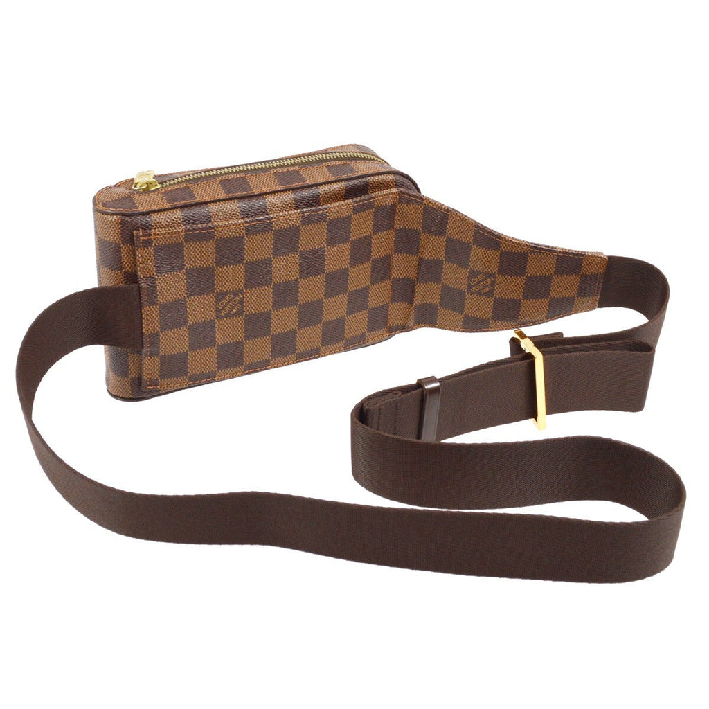 Louis Vuitton Geronimos Waist Bag Damier Brown Canvas Clutche & Pouche Bag