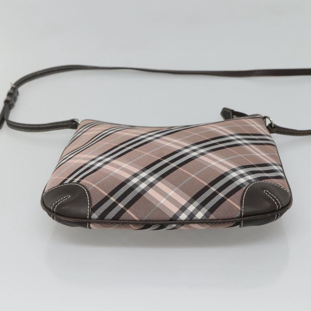 Burberry Nova Check Blue Label Canvas Pink Canvas Shoulder Bag