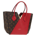 Louis Vuitton Kimono Handbag Monogram Canvas And Leather Red Canvas Handbag