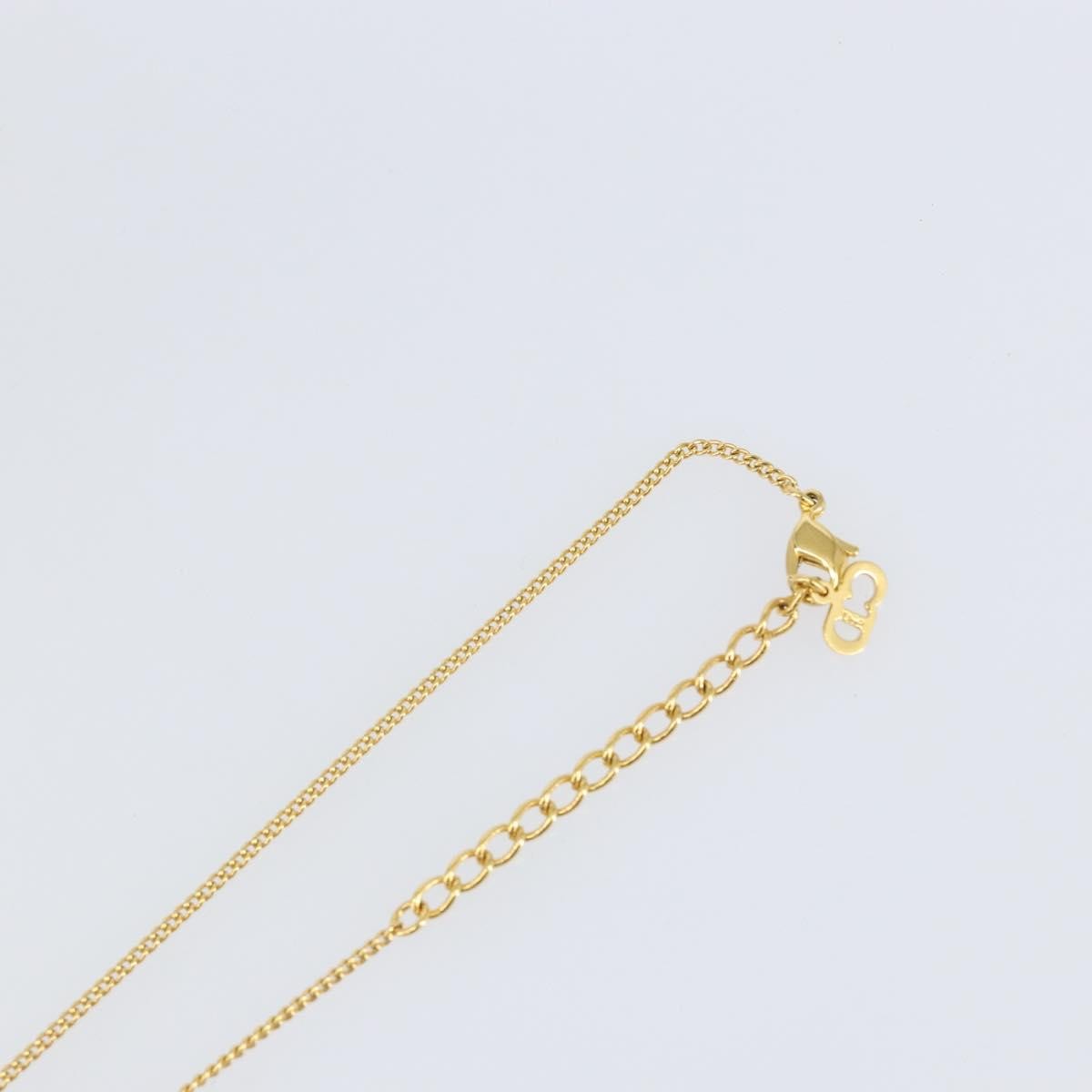 Christian Dior Cd Heart Necklace Metal Gold Metal Jewelry (Pre-Owned)