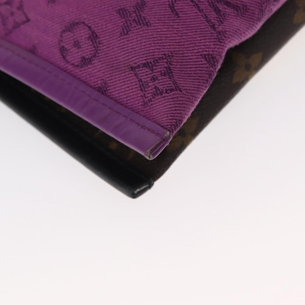 Louis Vuitton Double Flat Messenger Bag Limited Edition Logo Story Monogram Canvas And Denim Multicolour Canvas Shoulder Bag