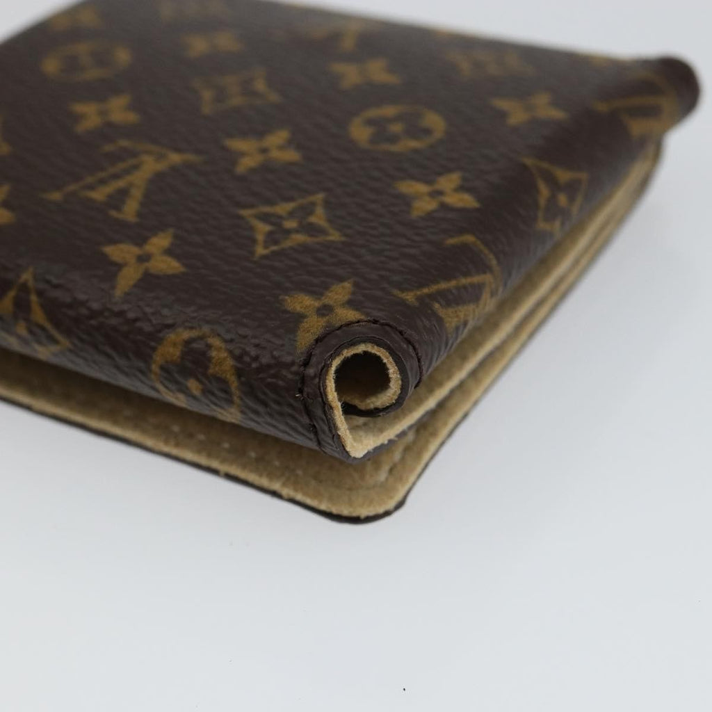 Louis Vuitton Case Jewelry Box Canvas Brown Canvas Wallets Accessory