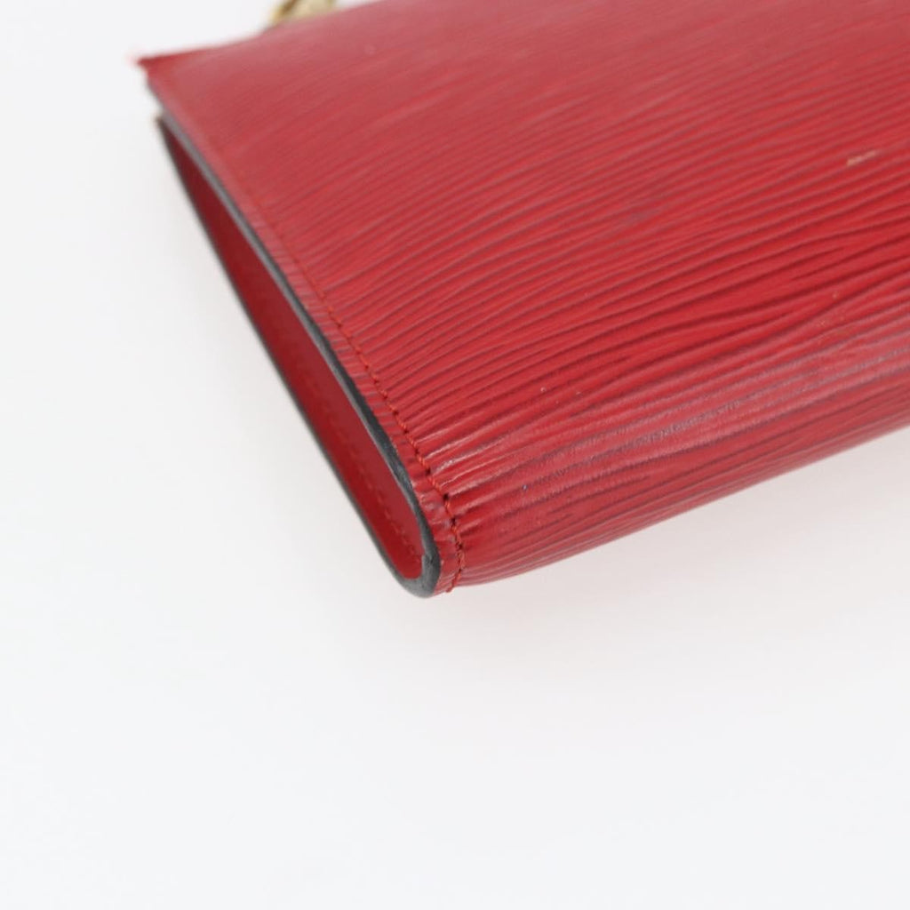Louis Vuitton Pochette Accessoires Epi Leather Red Leather Clutche & Pouche Bag