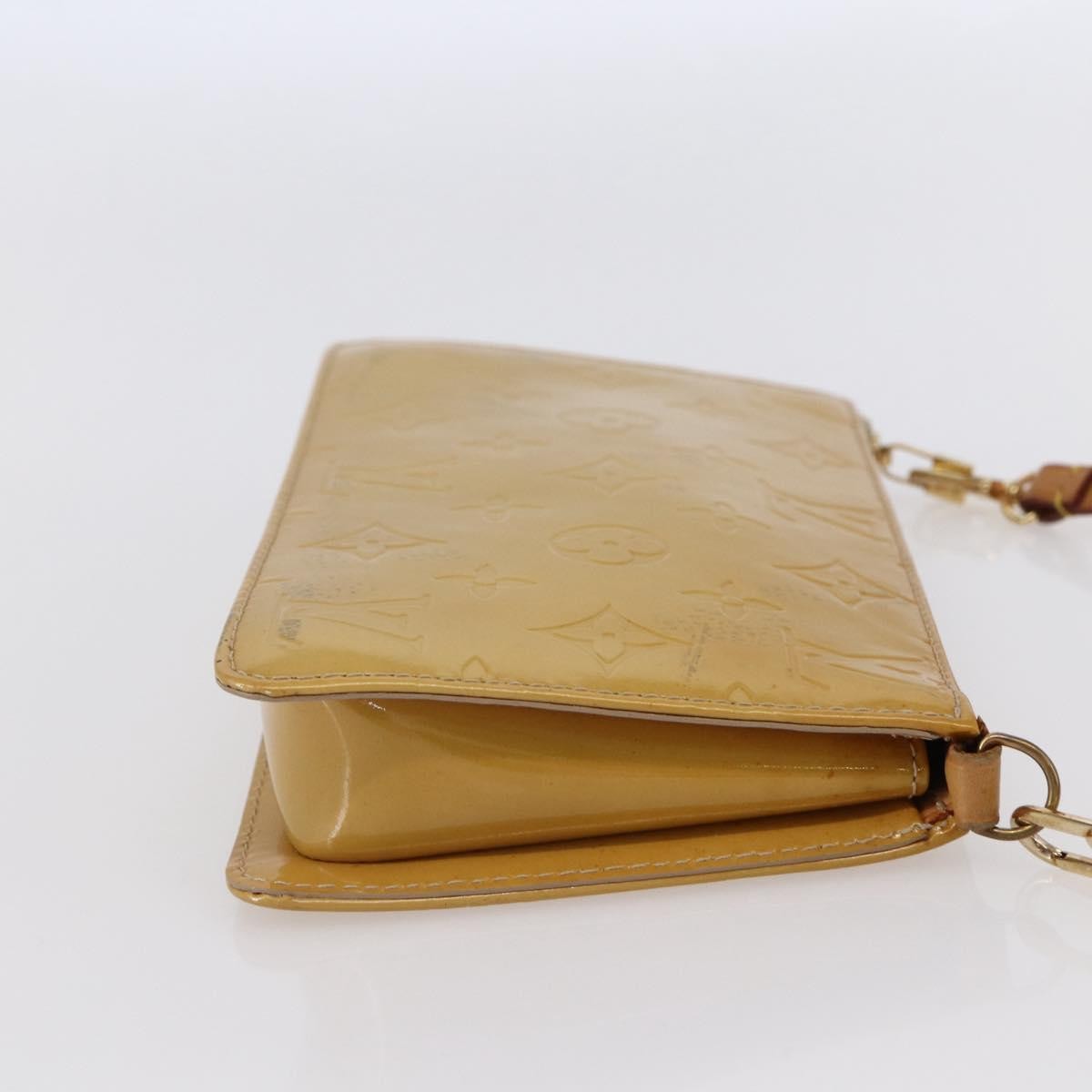Louis Vuitton Lexington Pochette Monogram Vernis Beige Patent_Leather Clutche & Pouche Bag
