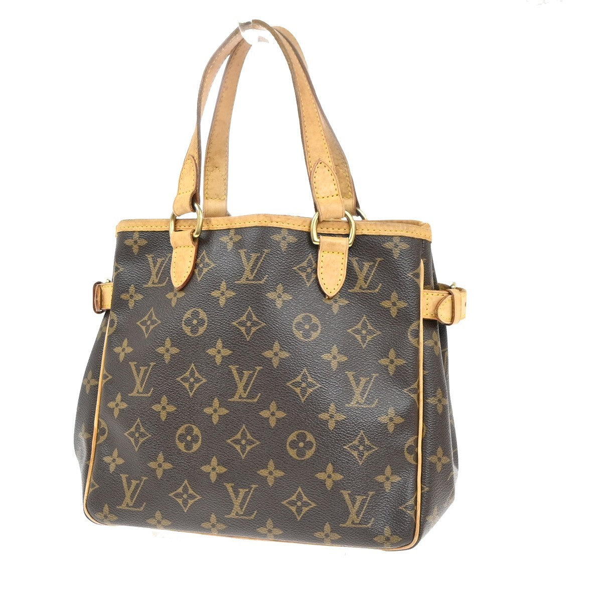 Louis Vuitton Batignolles Handbag Monogram Canvas Brown Leather Handbag