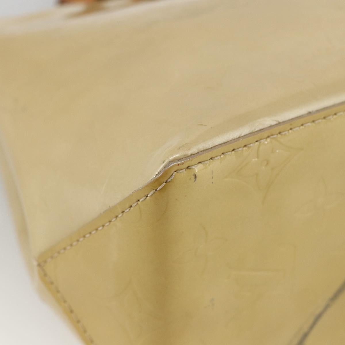 Louis Vuitton Reade Handbag Monogram Vernis Beige Patent_Leather Handbag
