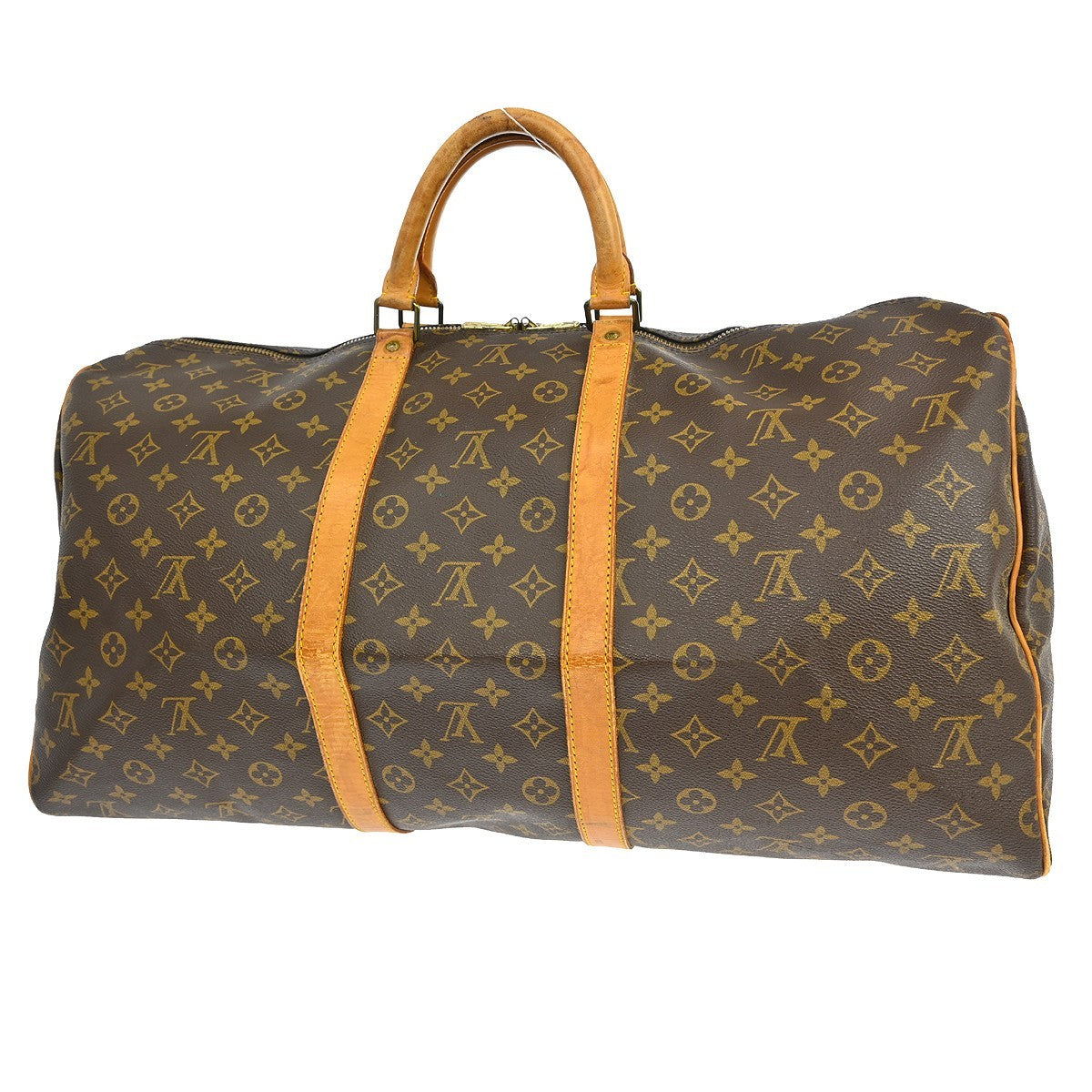 Louis Vuitton Keepall Bag Monogram Canvas Brown Canvas Travel Bag