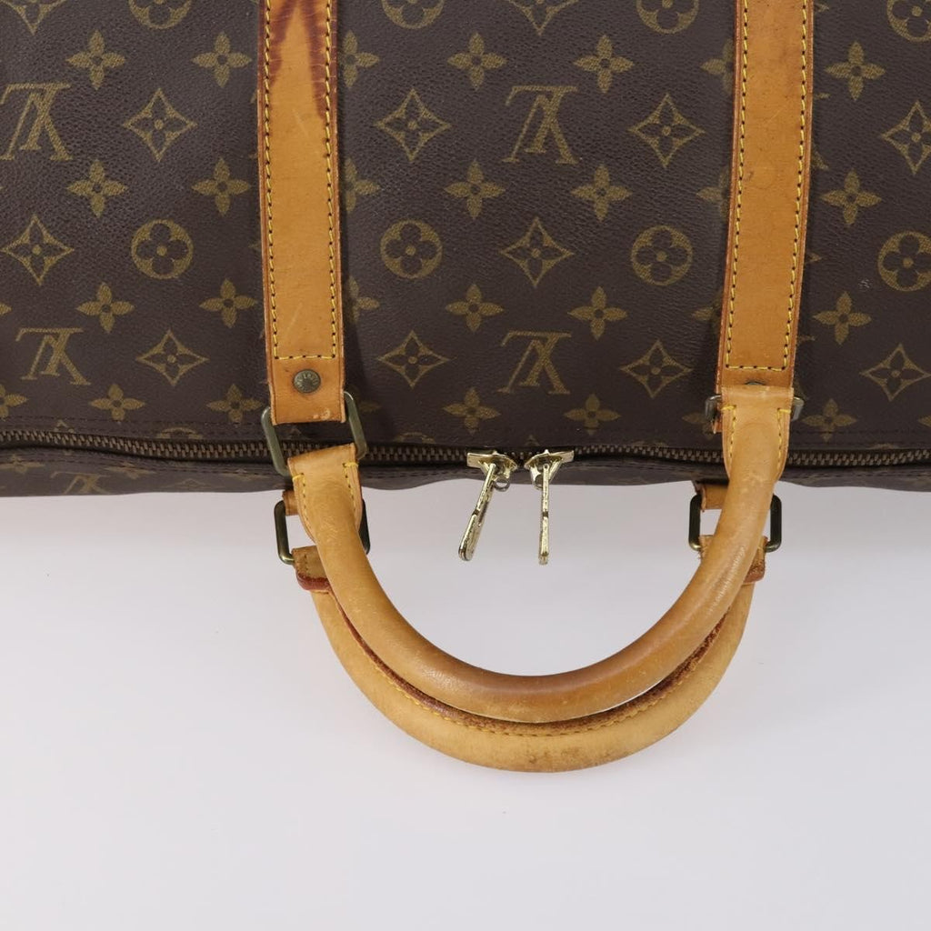 Louis Vuitton Keepall Bag Monogram Canvas Brown Canvas Travel Bag