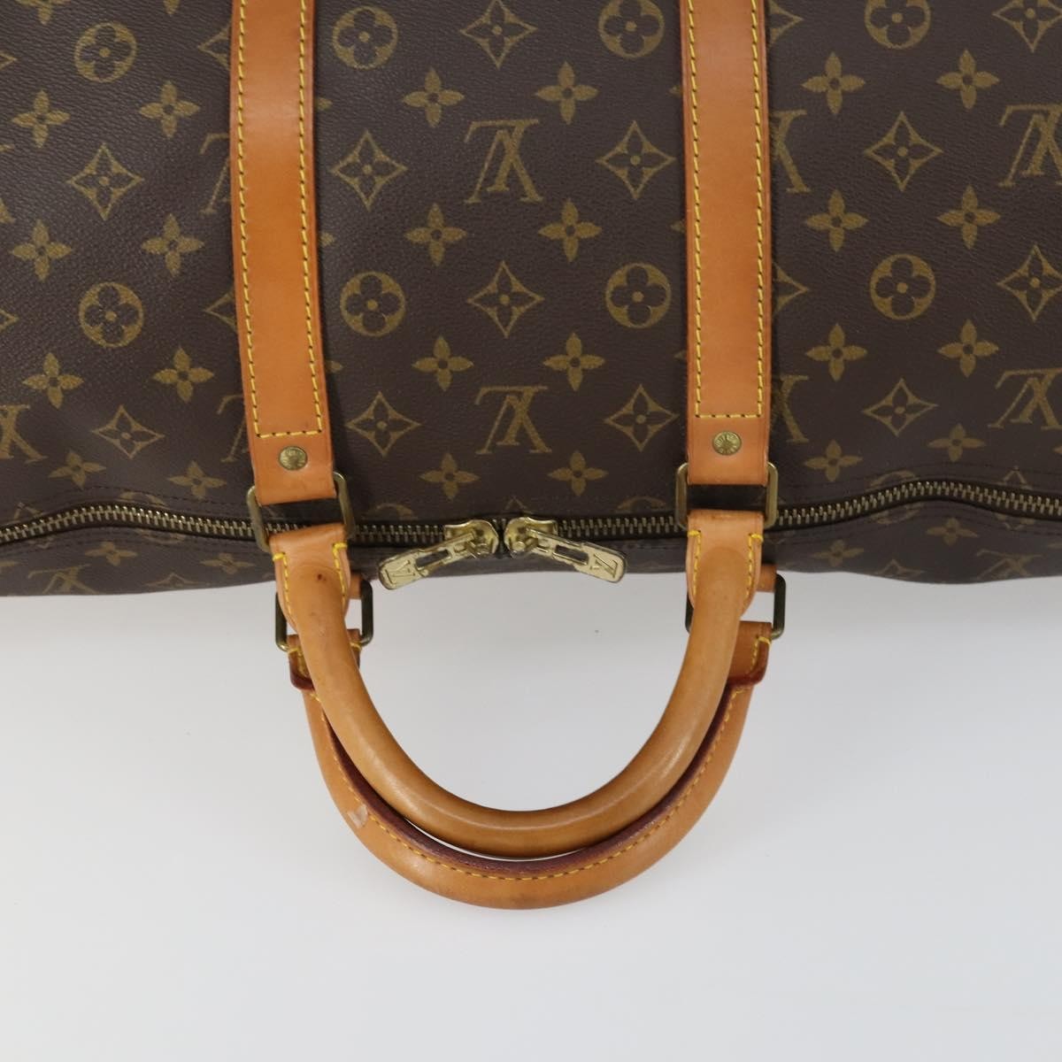 Louis Vuitton Keepall Bag Monogram Canvas Brown Canvas Travel Bag