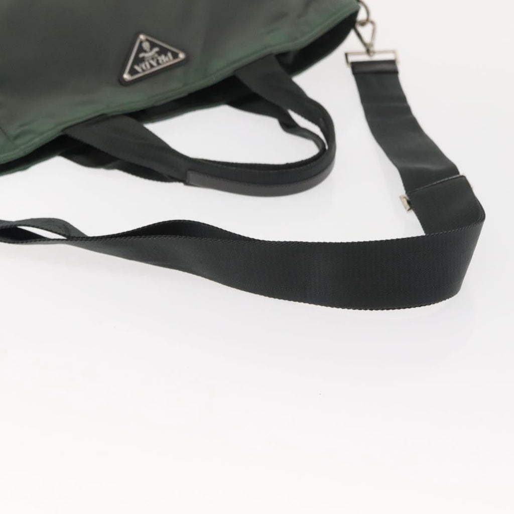 Prada Vela Convertible Tote Tessuto Khaki Nylon Tote Bag Bag