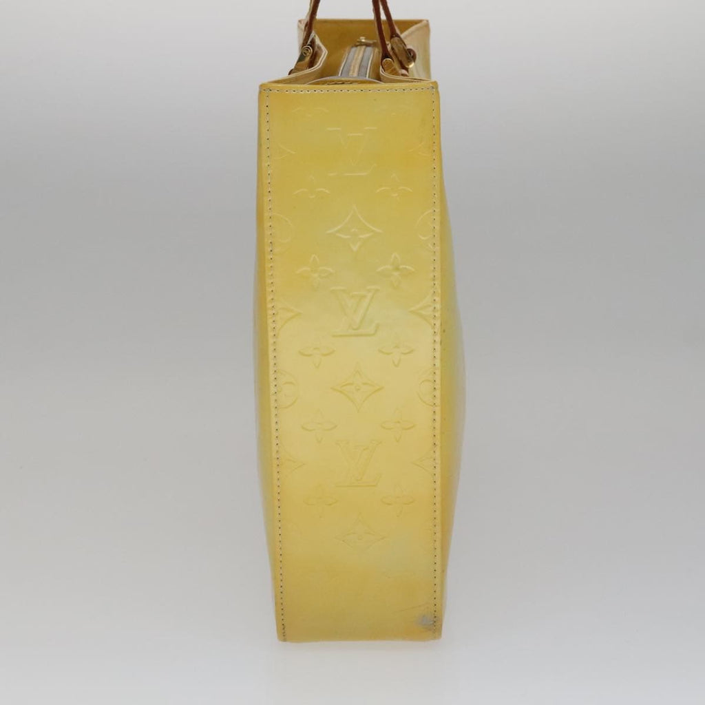 Louis Vuitton Columbus Handbag Monogram Vernis Yellow Patent_Leather Bag