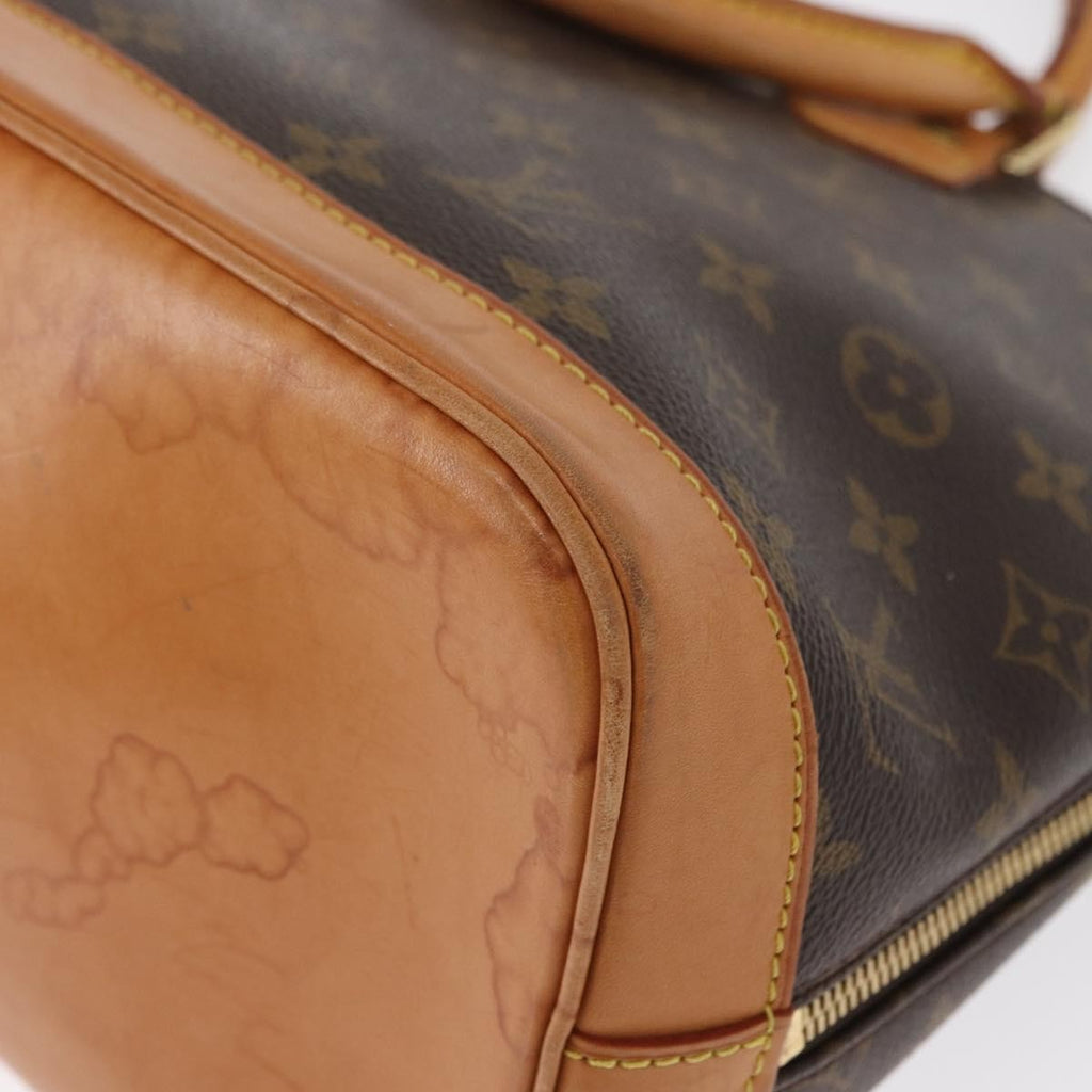 Louis Vuitton Alma Handbag Monogram Canvas Brown Canvas Handbag