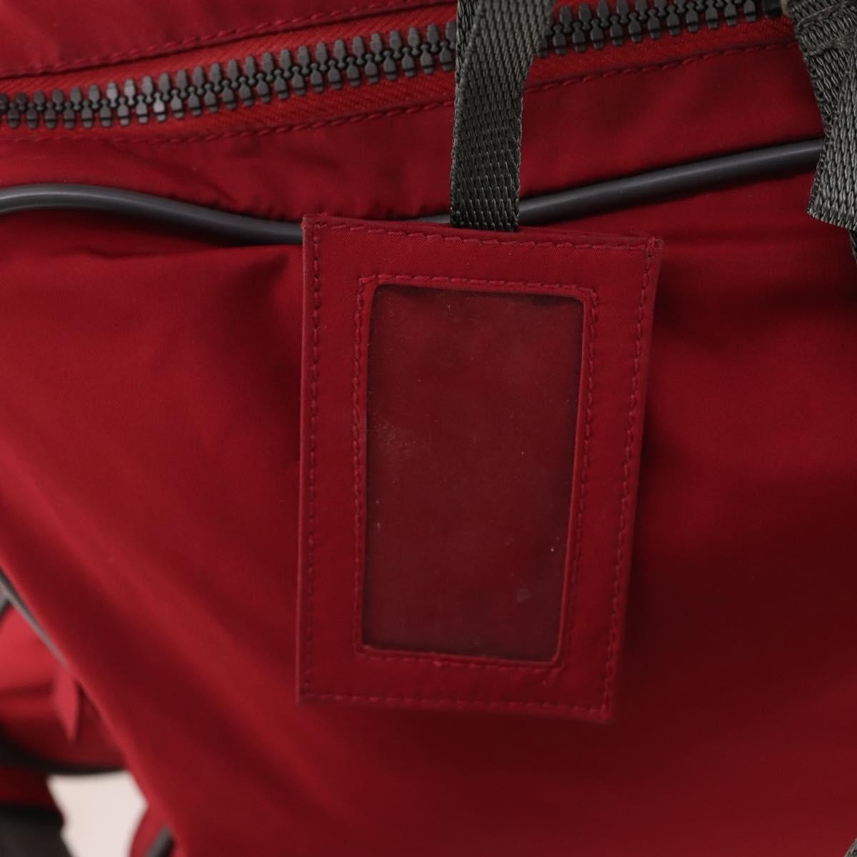 Prada Sport Line Boston Bag Nylon Red Nylon Travel Bag Bag
