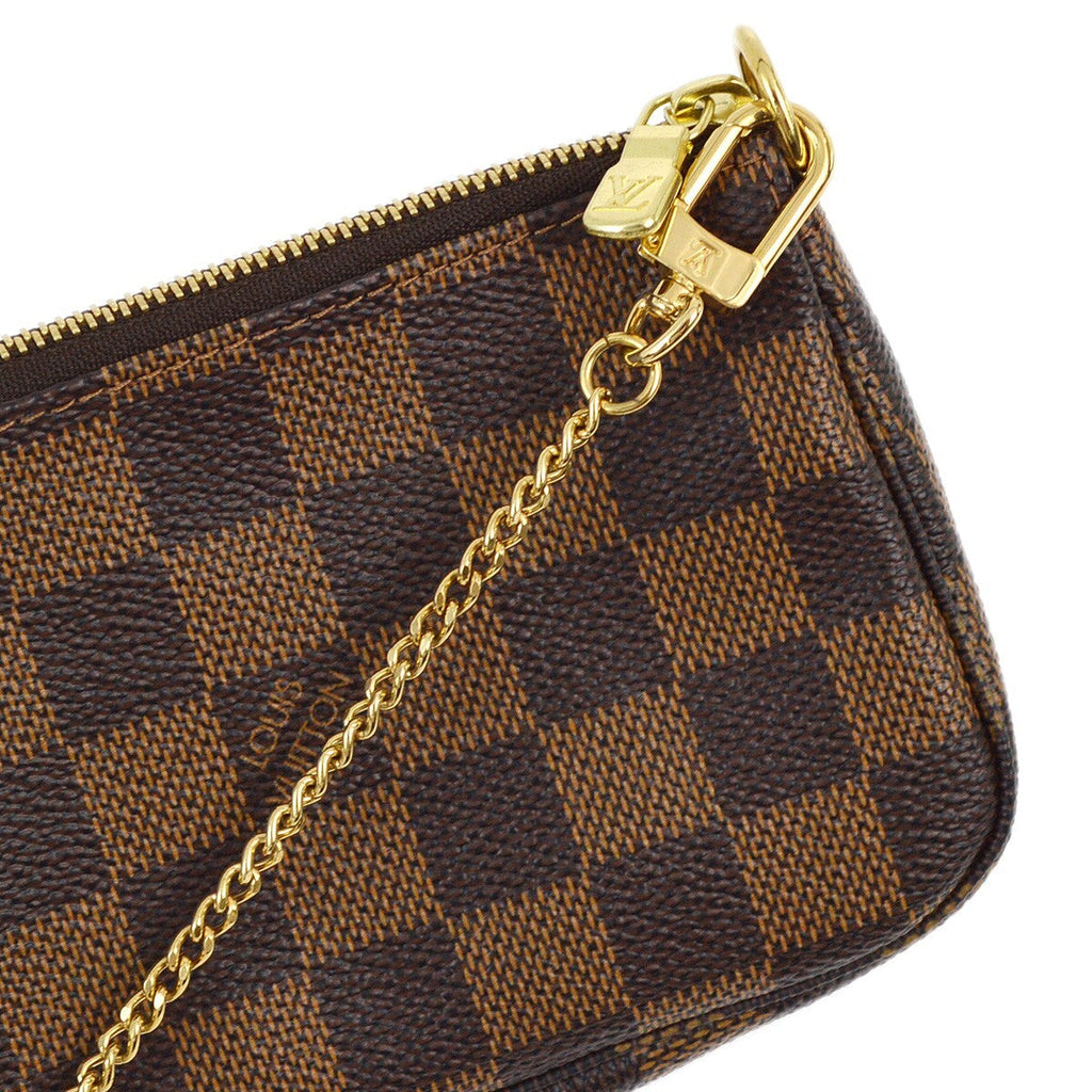 Louis Vuitton Pochette Accessoires Limited Edition Damier Brown Canvas Clutche & Pouche Bag
