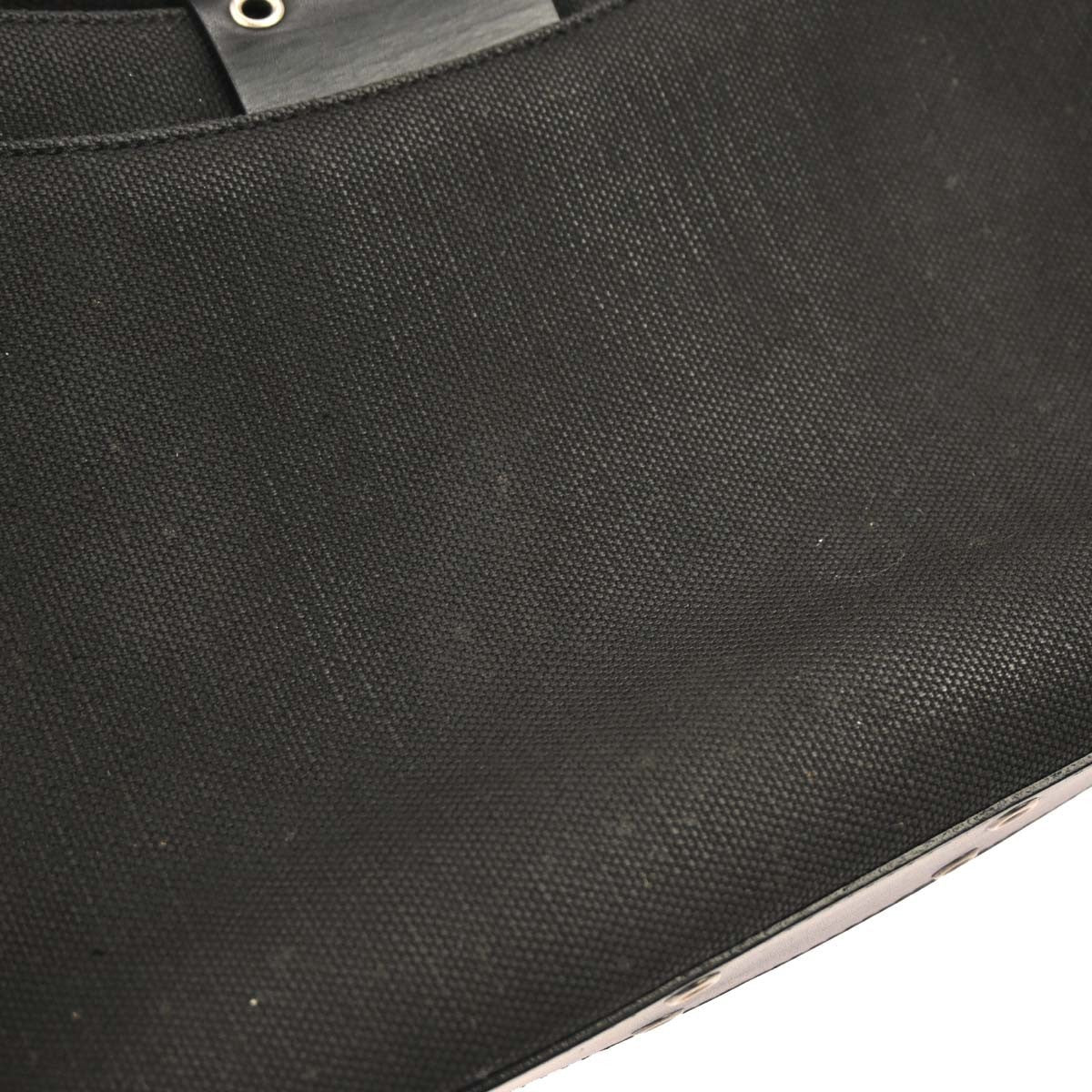 Christian Dior Vintage Street Chic Columbus Shoulder Bag Canvas Black Canvas Shoulder Bag Bag (Pre-Owned)