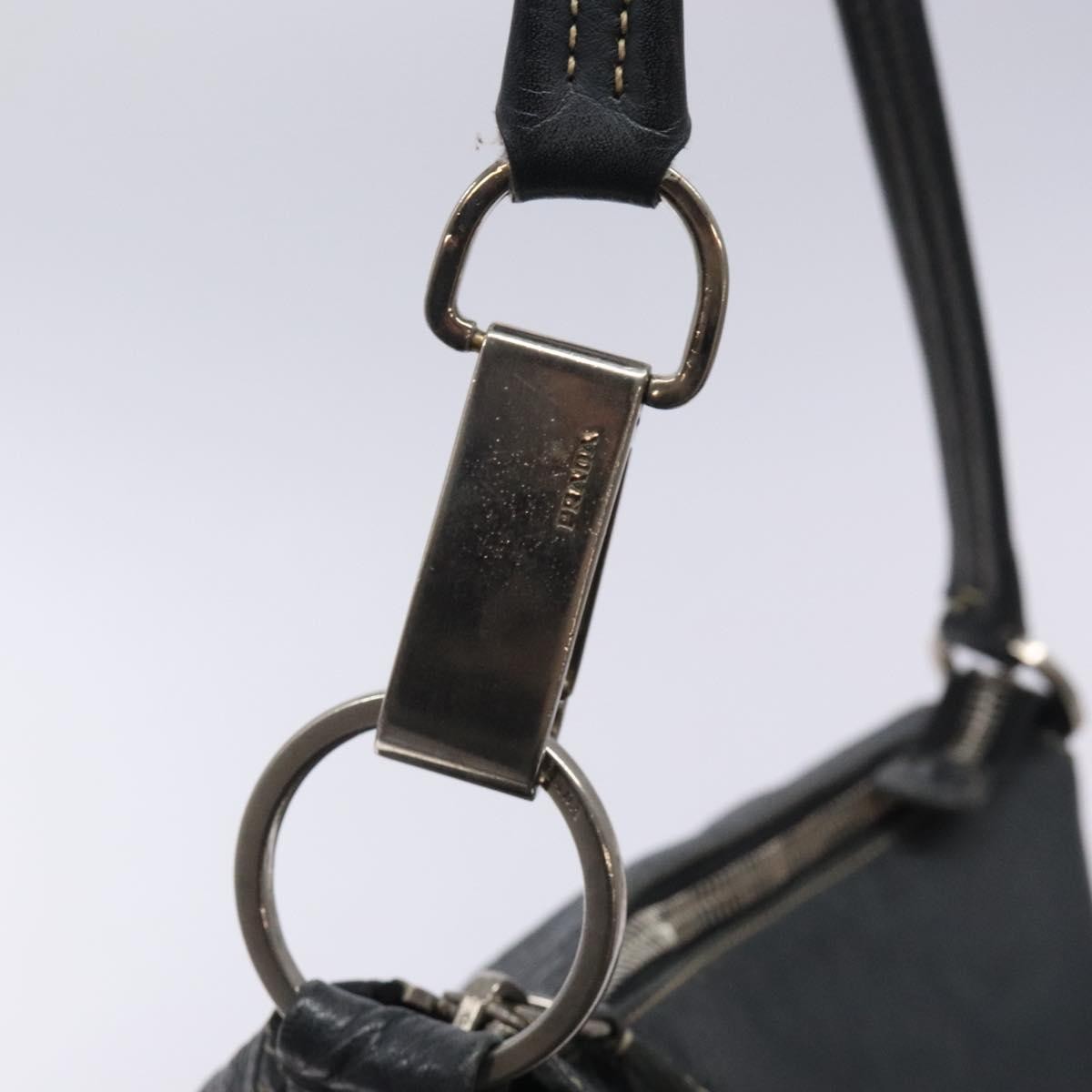 Prada Vintage Shoulder Bag Leather Navy Leather Shoulder Bag Bag