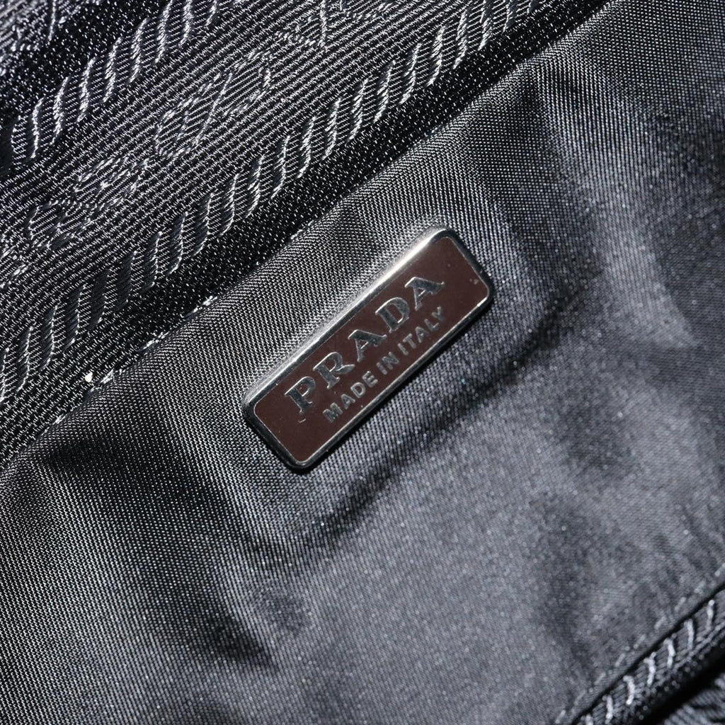 Prada Baguette Shoulder Bag Quilted Tessuto With Leather Purple Nylon Shoulder Bag Bag