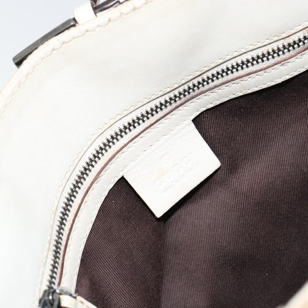 Gucci Belted Bucket Tote Gg Canvas With Leather Beige Canvas Tote Bag Bag (Pre-Owned)
