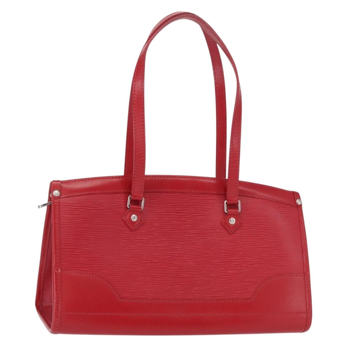 Louis Vuitton Madeleine Handbag Epi Leather Red Epi Leather Handbag