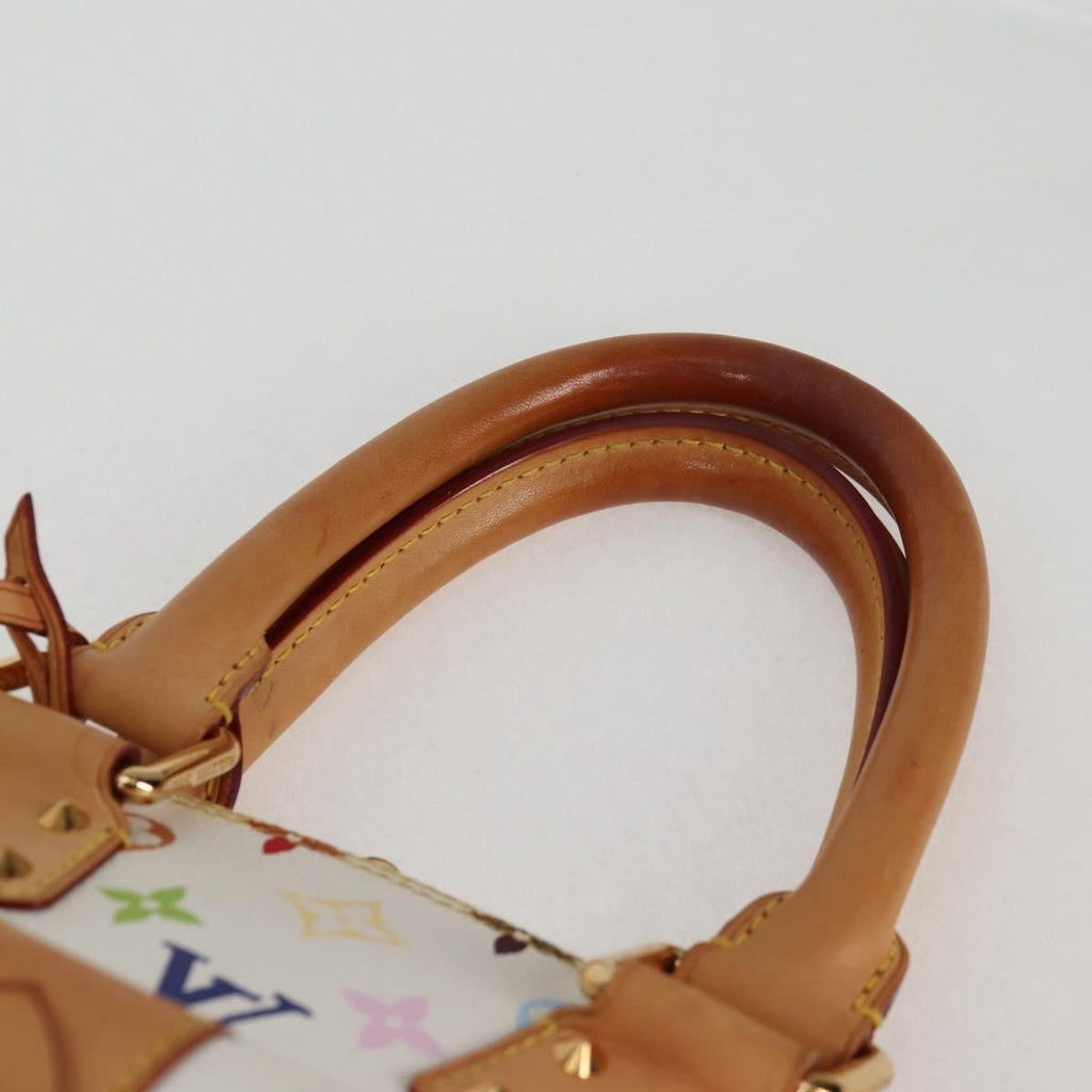 Louis Vuitton Alma Handbag Monogram Multicolor White Canvas Bag