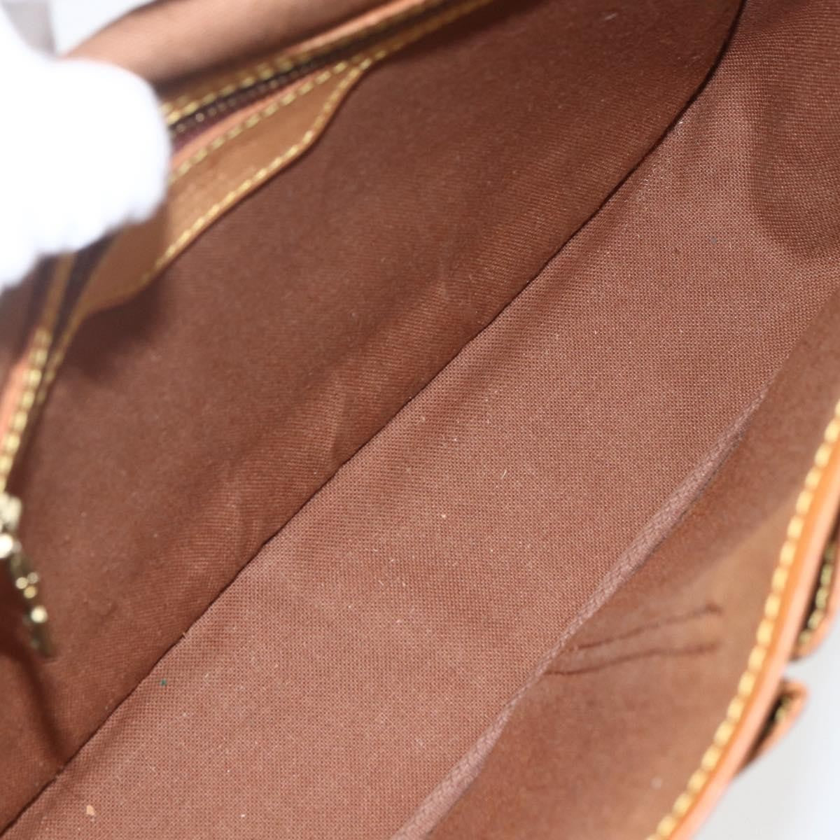 Louis Vuitton Sac Gibeciere Messenger Bag Monogram Canvas Brown Canvas Shoulder Bag