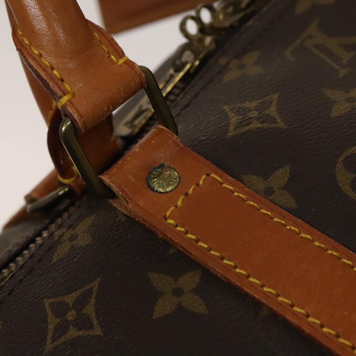 Louis Vuitton Keepall Bag Monogram Canvas Brown Canvas Travel Bag