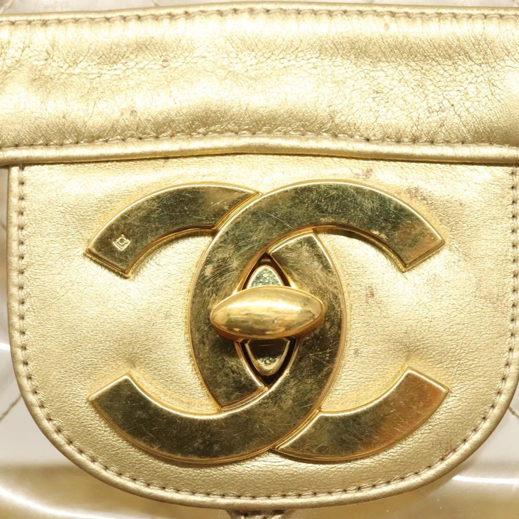 Chanel Classic Single Flap Bag Quilted Applique Vinyl Clear Vinyl Bag