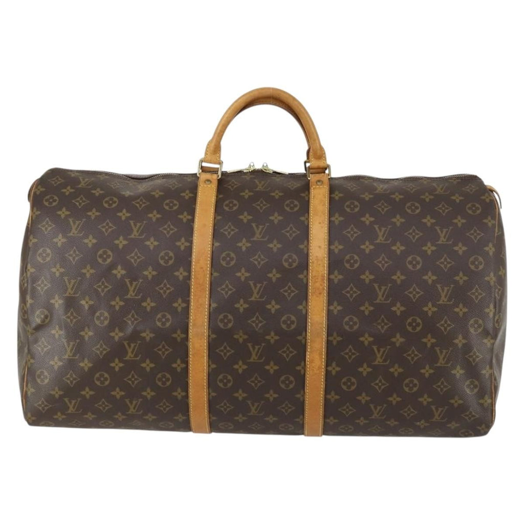 Louis Vuitton Keepall Bag Monogram Canvas Brown Canvas Travel Bag