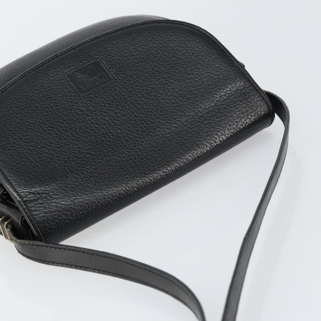 Burberry Vintage Shoulder Bag Leather Black Leather Shoulder Bag