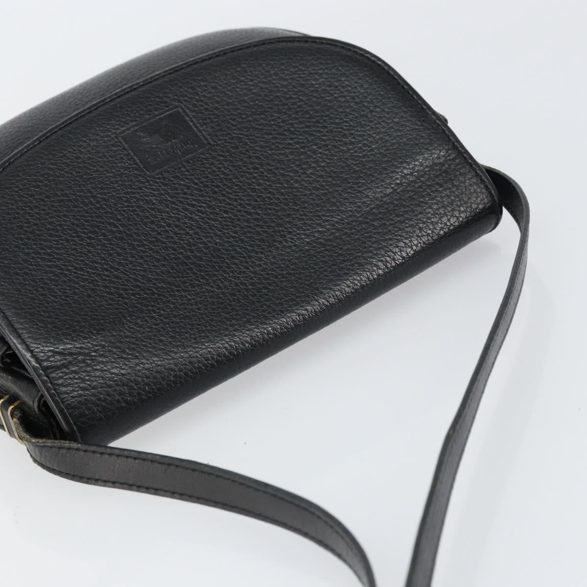 Burberry Vintage Shoulder Bag Leather Black Leather Shoulder Bag