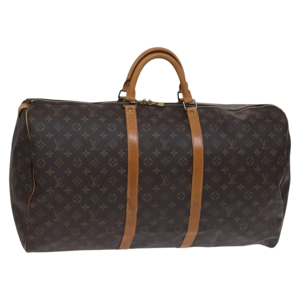 Louis Vuitton Keepall Bag Monogram Canvas Brown Canvas Travel Bag