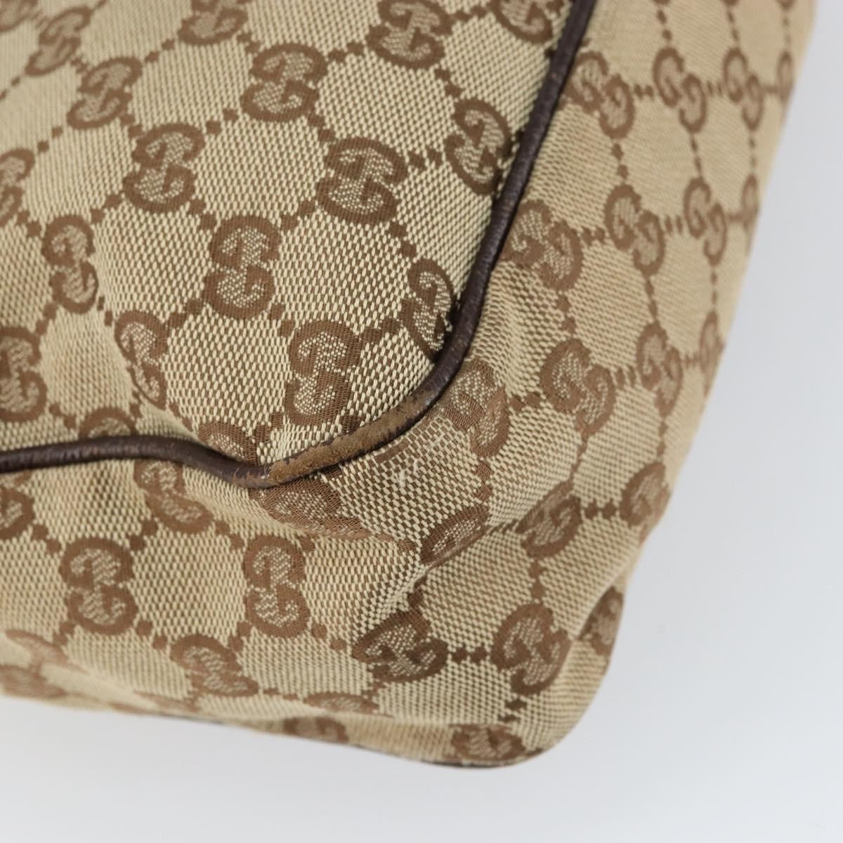 Gucci Gg Canvas Bag Canvas Beige Canvas Shoulder Bag Bag (Pre-Owned)