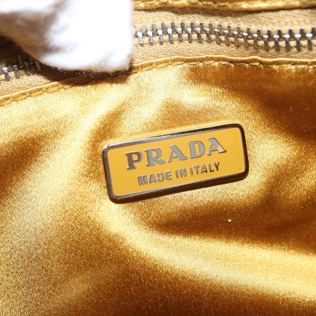 Prada Vintage Shoulder Bag Leather Gold Leather Shoulder Bag Bag