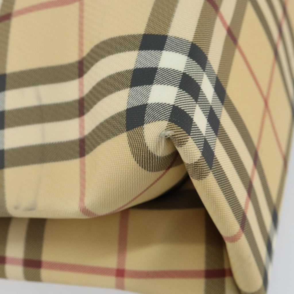 Burberry Nova Check Tote Canvas Check Pattern Beige Canvas Tote Bag