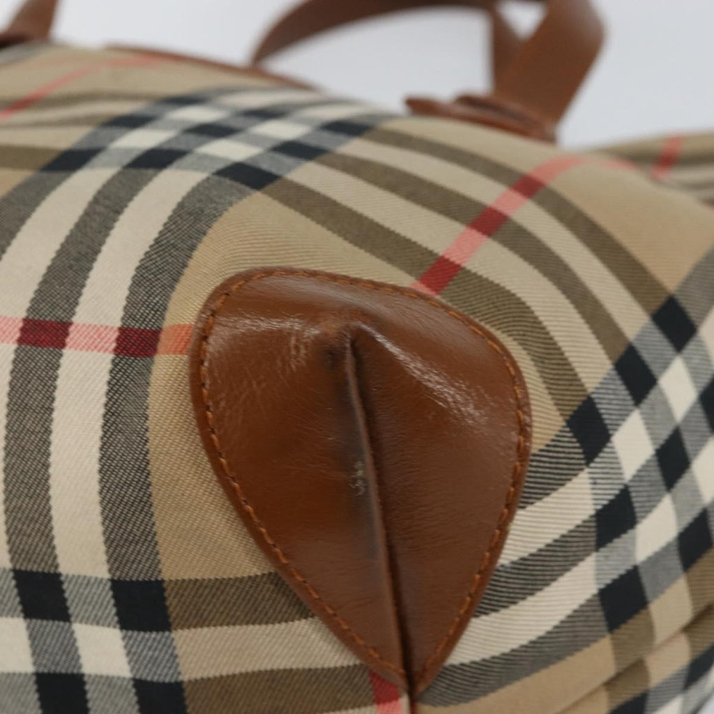 Burberry Vintage Tote Vintage Check Coated Canvas Beige Canvas Tote Bag